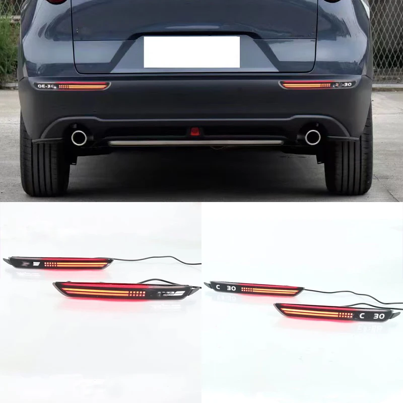 

Rear Led Bumper Lights For Mazda CX-30 CX30 2020 2021 Brake Light Rear Fog Lamp Dynamic Turn Signal Reflector