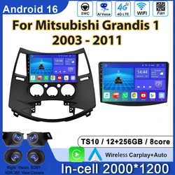 Android 16 Car Radio Player For Mitsubishi Grandis 1 2003 - 2011 Auto GPS Navigation Carplay Bluetooth DSP Wifi 5G NO 2din DVD