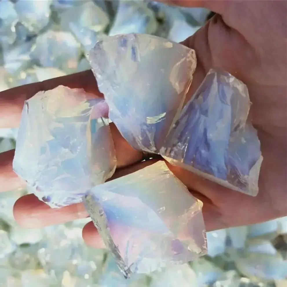 Natural Opal Raw Stone Crystal Gem Specimen Collection Home Decoration Quartz Crystal Original