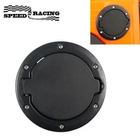 Cubierta de tapa de Gas de aluminio, cubierta de puerta de llenado de combustible para Jeep Wrangler JK y Unlimited de 4 puertas y 2 puertas 2007-2017