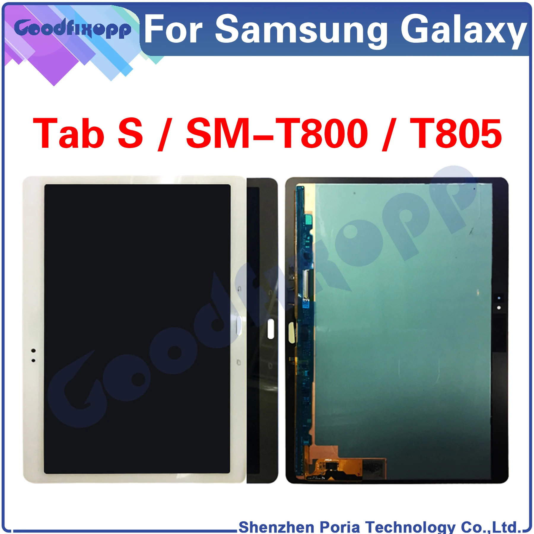 For Samsung Galaxy Tab S SM-T800 SM-T805 T800 T805 LCD Display Touch Screen Digitizer Assembly Repair Parts Replacement