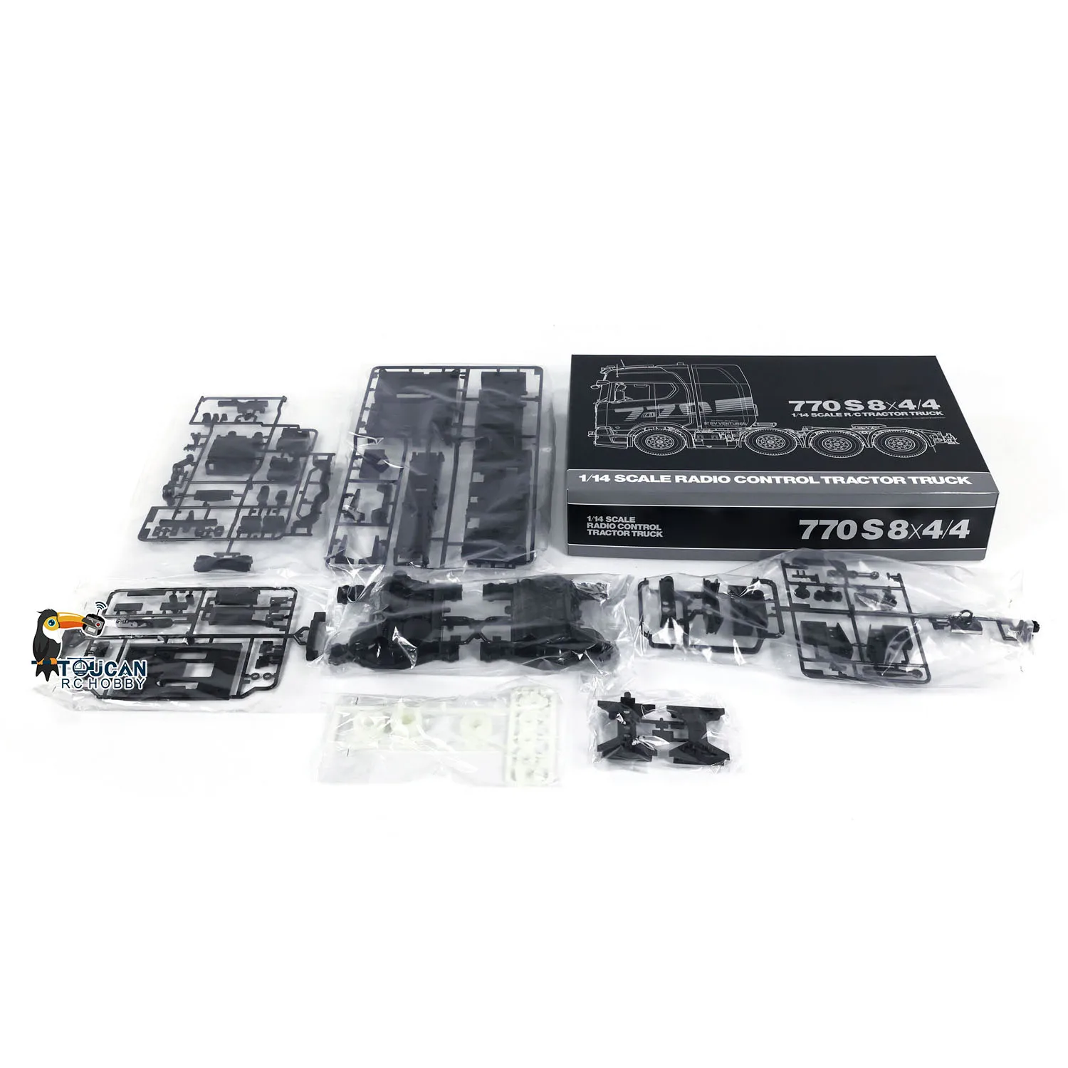 

TMY 8X4 770S RC 1/14 Тракторный грузовик 56371 Комплект моделей радиоуправляемого автомобиля 3-скоростной двигатель коробки передач в разобранном виде DIY игрушка TOUCAN HOBBY
