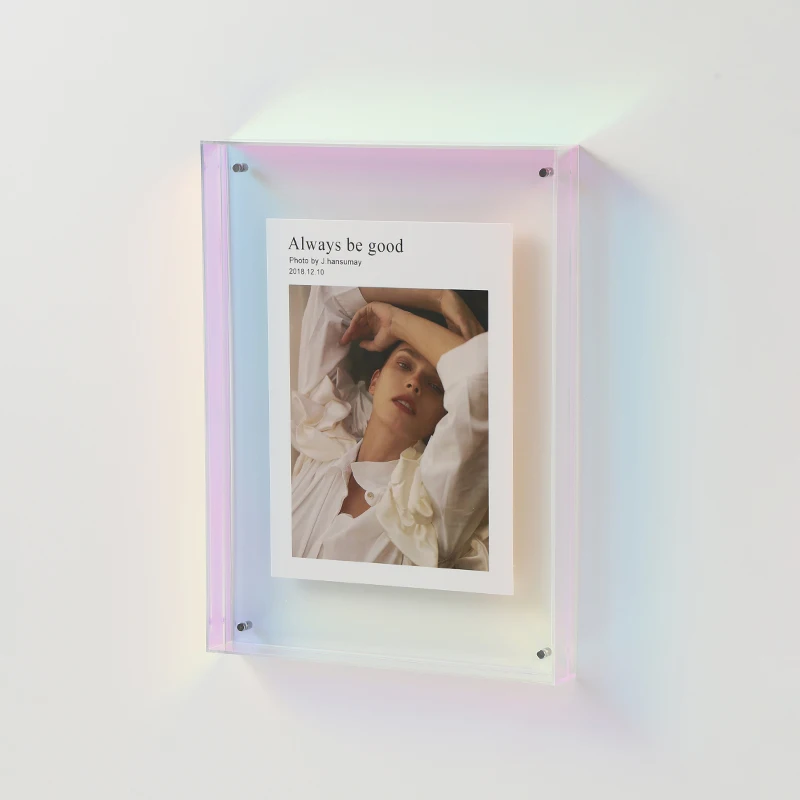 Acrylic Photo Frame Plastic Rectangle Holder