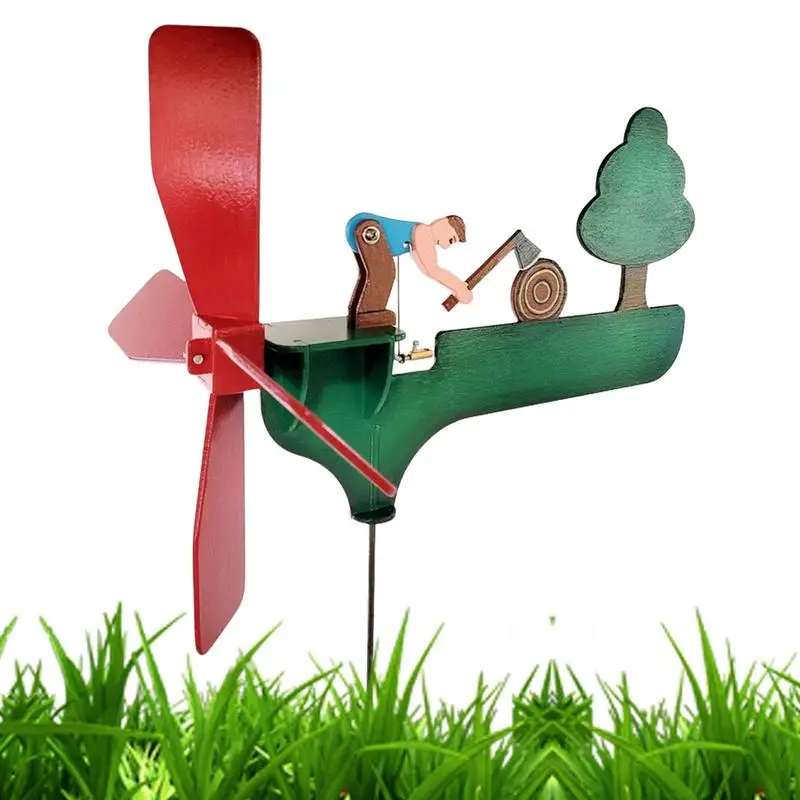 

Funny Garden Whirligig Decor Yard Art Wind Spinner Garden Windmill Lawn Pinwheel Yard Stake for Yard Lawn Garden Decor