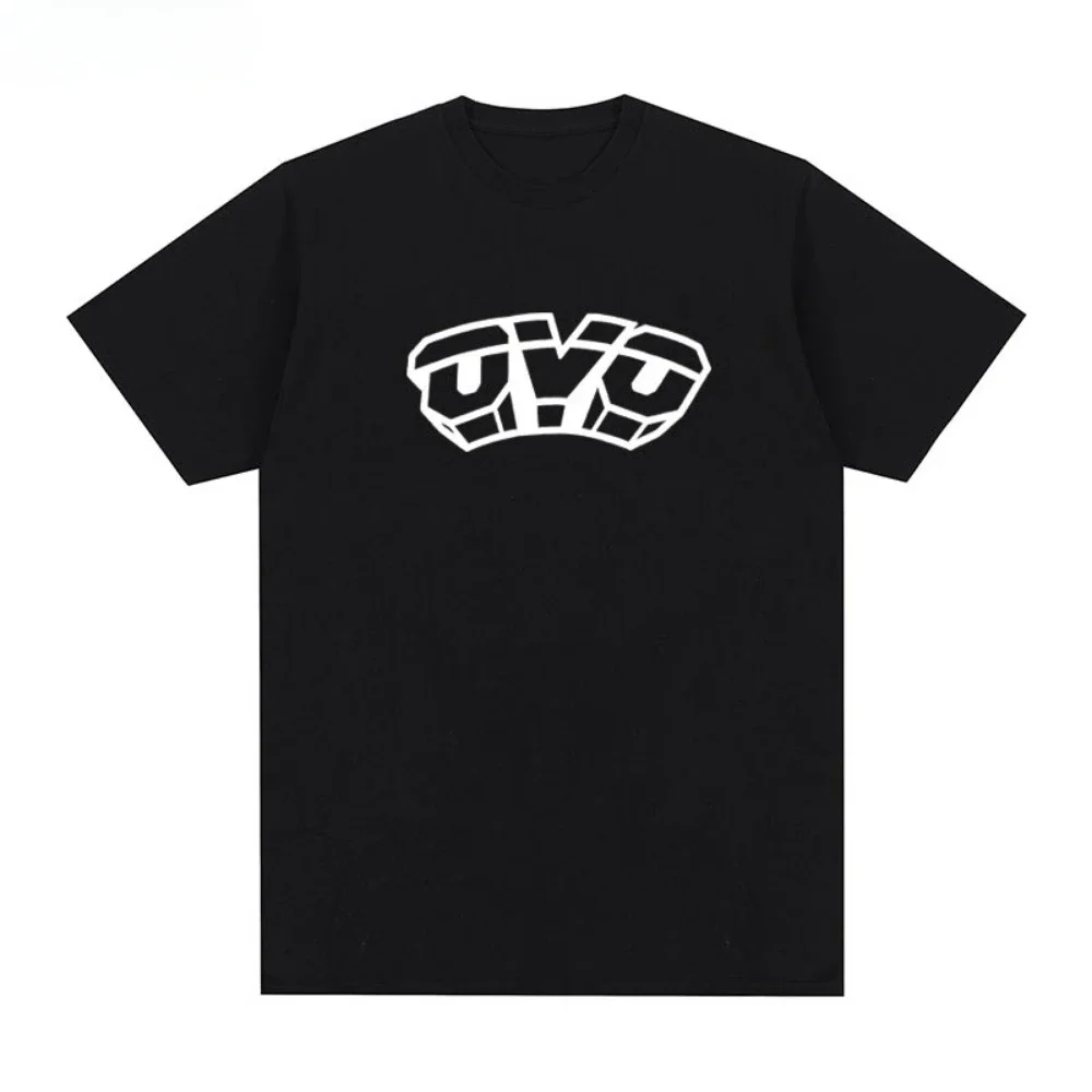 2026 Men's Oversized T Shirt 3D Block Letter Graphic Print Short Sleeve Cotton Unisex Tee