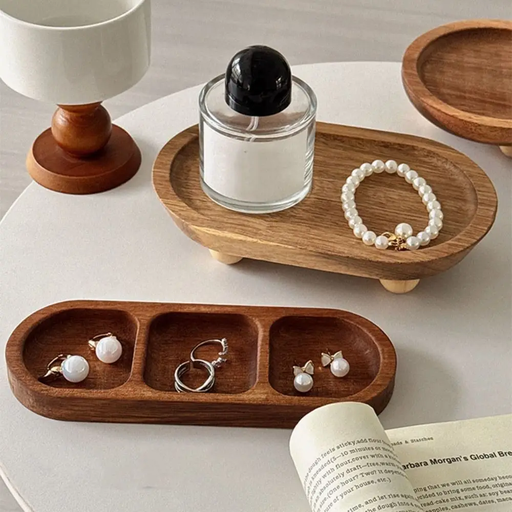 

Fashion Bracelet Wooden Jewelry Tray Rings Earrings Jewelry Display Rack Organizer Storage Case Jewelry Display Stand Gift