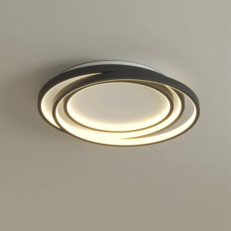 

Modern Melody Ceiling Lamp for Living Dining Room Bedroom Hall Ultra Thin Chandelier Minimalist Home Decor White Circle Light