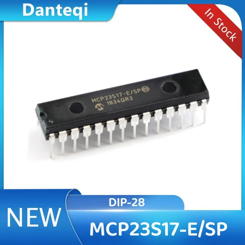 1PCS~5PCS/LOT MCP23S17-E/SP MCP23S17 DIP-28 Chipset