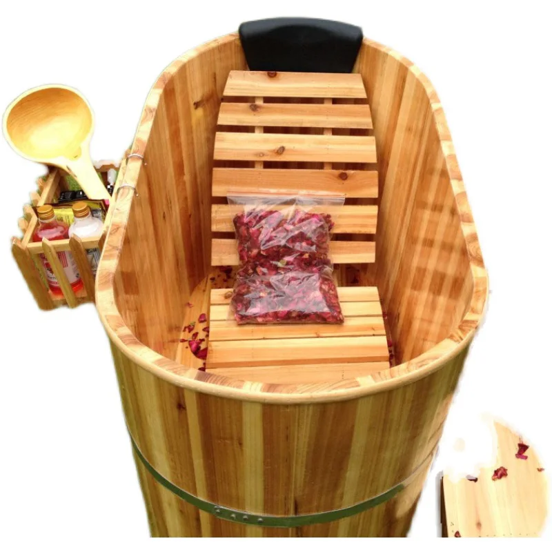 Adult Wooden Bathtub Foldable Newborn Bath Outdoor Spa Ice Tub Adults Baby Professional Pedicure Hot Badewanne Outside Mobile