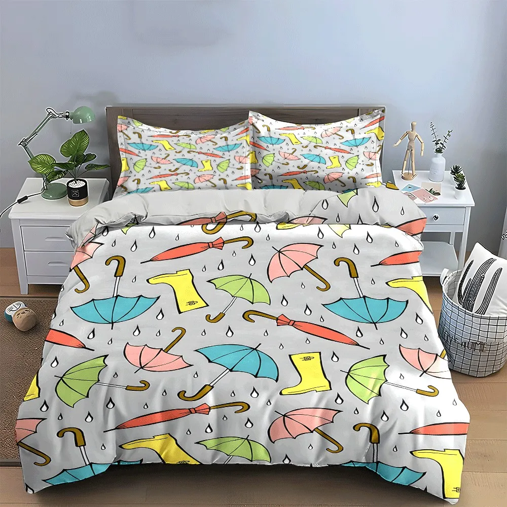 Rainy Day Essentials Three-Piece Set Exquisite three-piece bedding set gift for kids and adults
