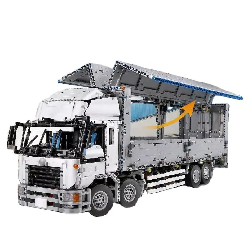 13139 4166PCS Engineering Serie RC Abandoned Container Truck Bricks Model Technical Educational Toy Festival Gift