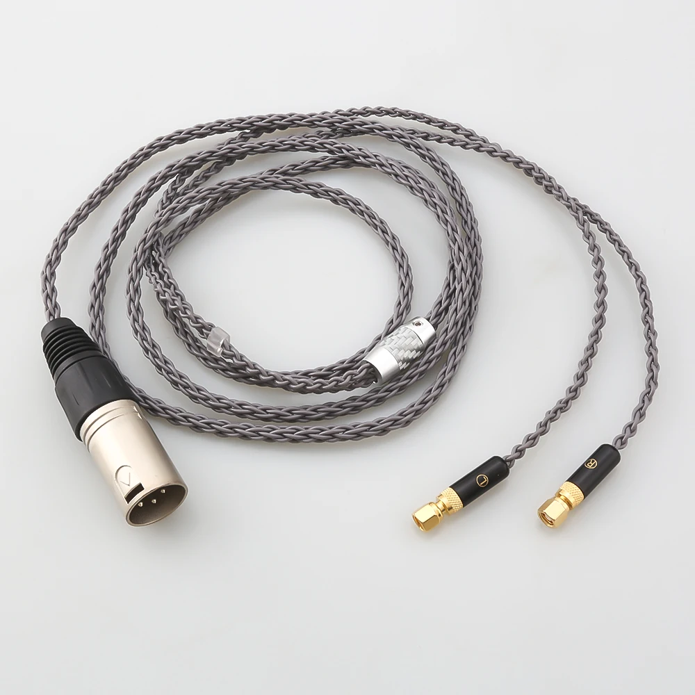 

Replacement Audio For HiFiMan HE400 HE5 HE6 HE300 HE4 HE500 HE6 Earphone 8 Core Silver Plated 4Pin XLR 4.4 2.5mm Headset Cable