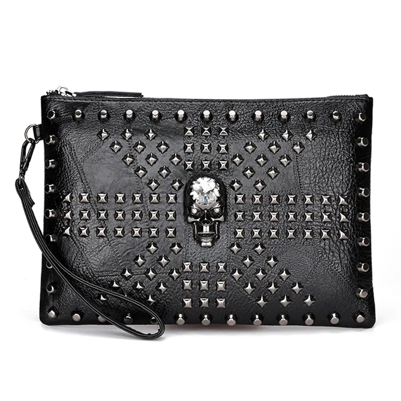 Men's Fashion Soft PU Clutch High Quality Durable Handbag Casual Patchwork Design Moneybag