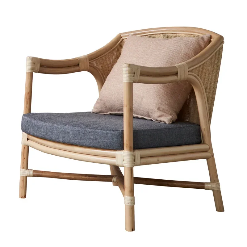 

Living room real vine backrest sofa chair B & B creative balcony sofa recliner