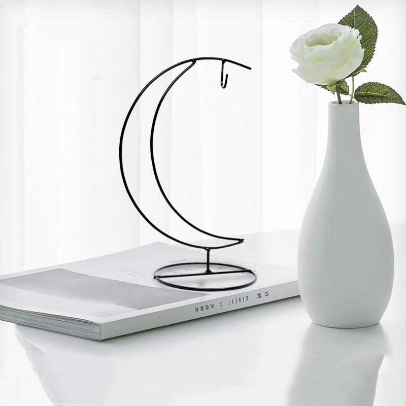 

Hanging Plant Terrarium Metal Stand Tabletop Display Stand Decoration Holder