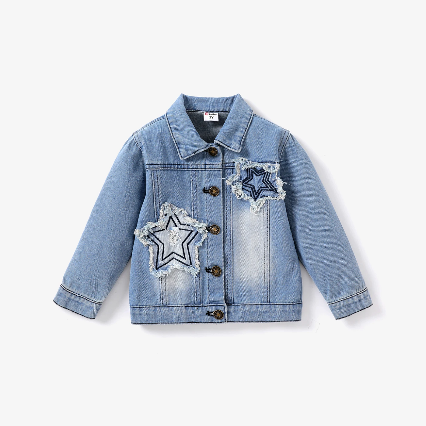 PatPat Toddler Boy/Girl Avant-garde Fashionable Denim Jacket