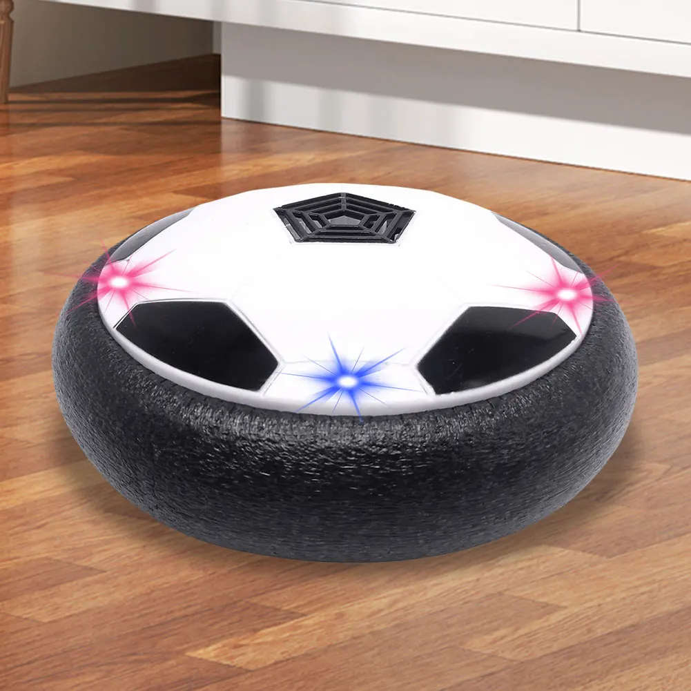 18cm Electric Soccer Ball Suspended Football Toys Soccer Gliding Air Cushion Floating Foam Football Kids Gift with LED Light