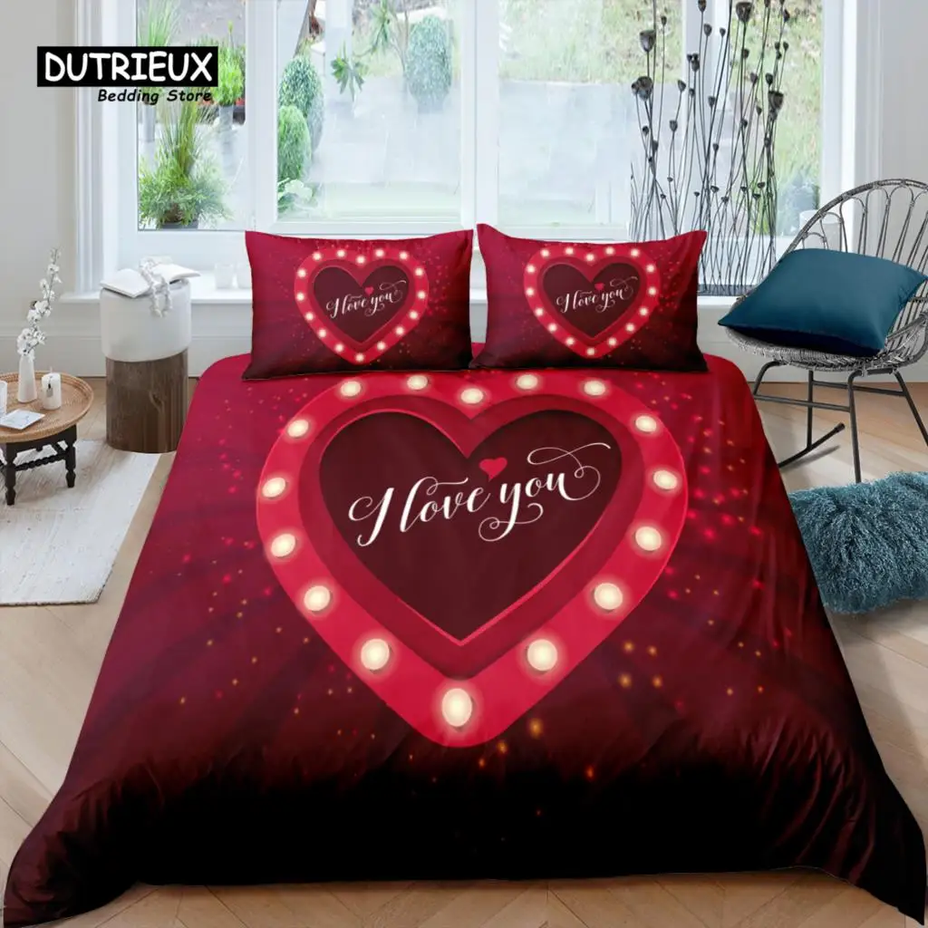 

Home Living Luxury 3D Valentine Bedding Set Duvet Cover Set Pillowcase Kids Bedding Set Queen and King EU/US/AU/UK Size