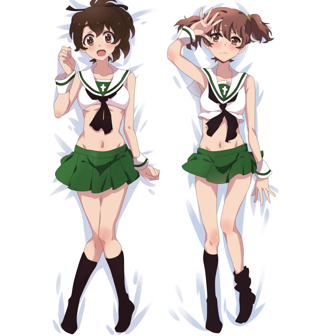 Hot Sale Anime Characters GIRLS und PANZER Printed pillow covers hugging body  Dakimakura Pillowcase otaku gift