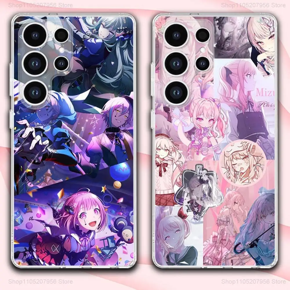 

P-Project S-Sekai Game PJSK Phone Case For Samsung A30,71,51,S9,10,20,Ultra,FE,Lite,S25,24,22,23,21,PIus,Transparent, Silicone