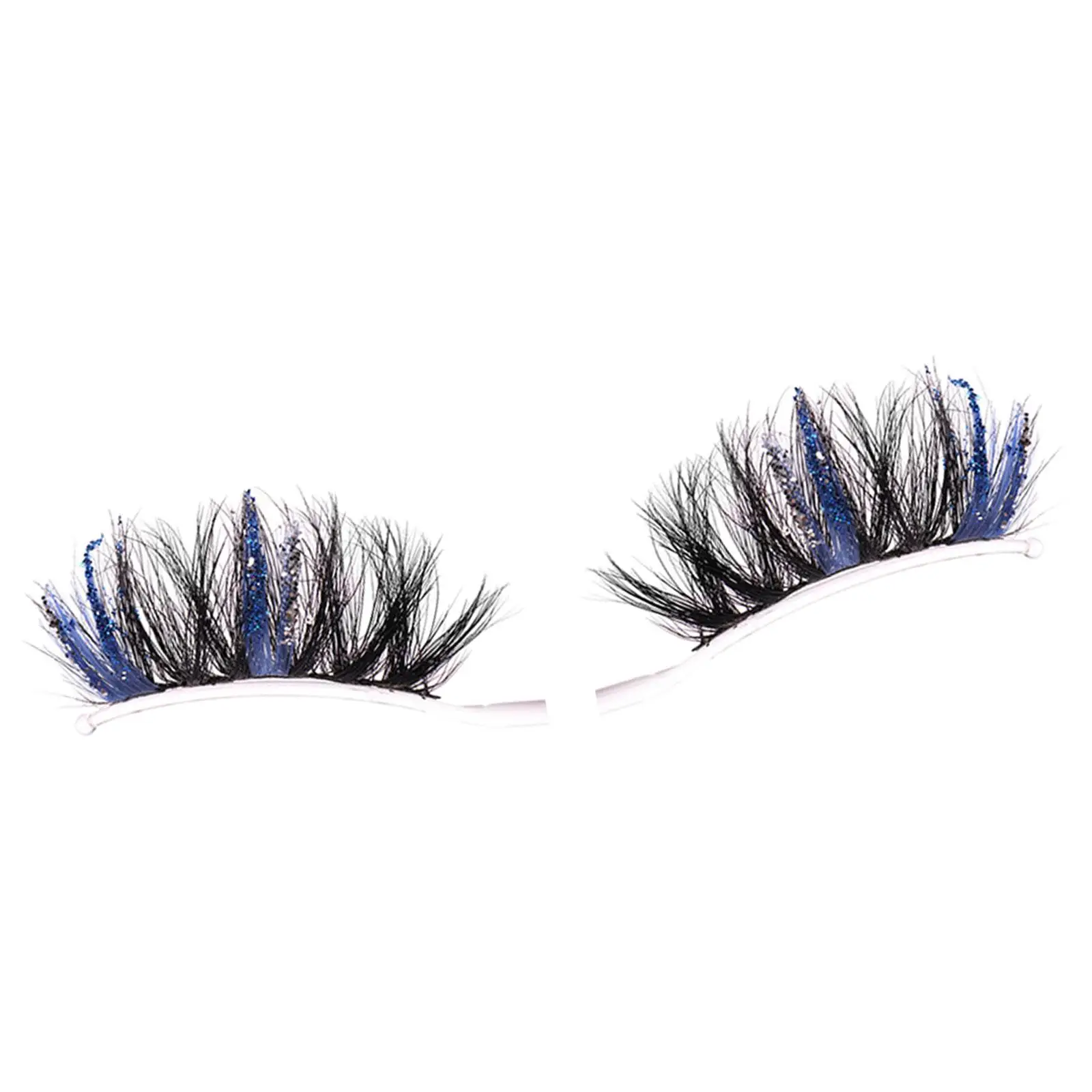 Cílios postiços coloridos D Curl Strip cílios de vison para cosplay