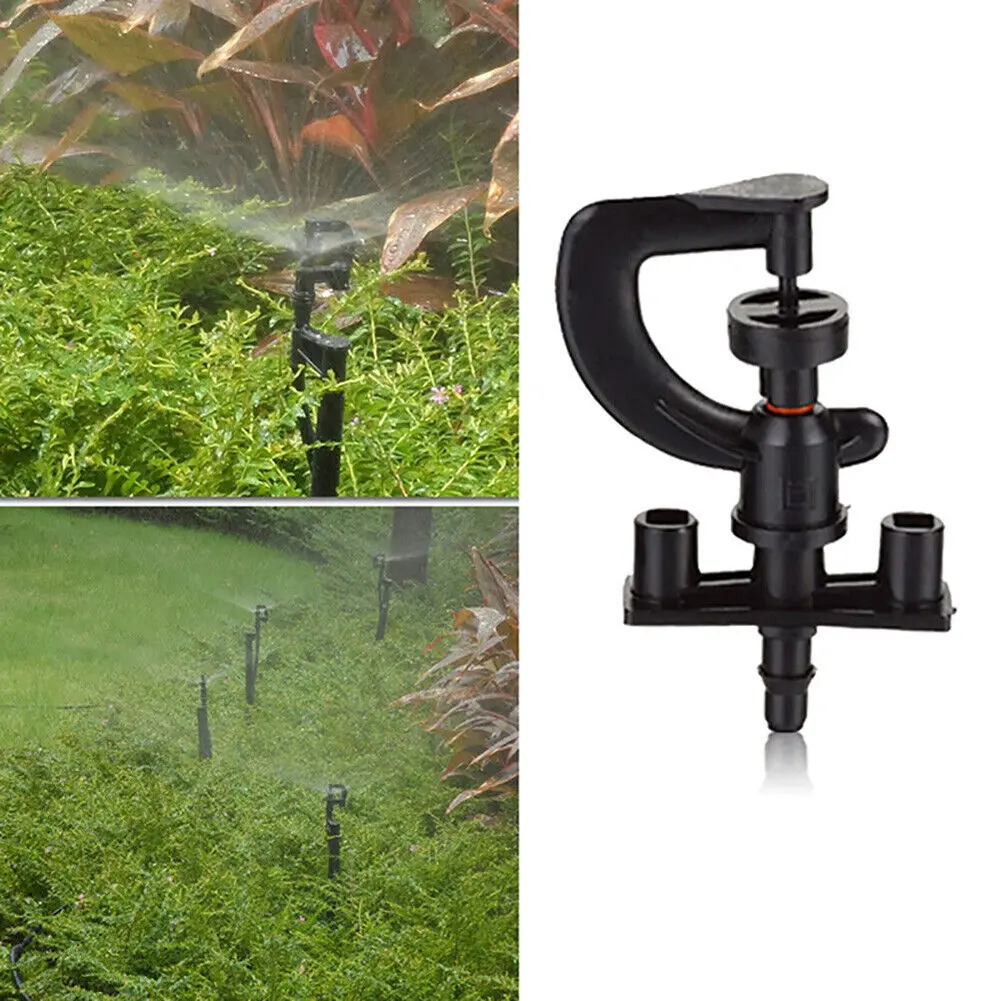 Aspersor de irrigação por gotejamento com estufa, Tipo G, Bico de suspensão, Rotação 360 graus, Micro aspersor, 1/4 mangueira, 10 unidades