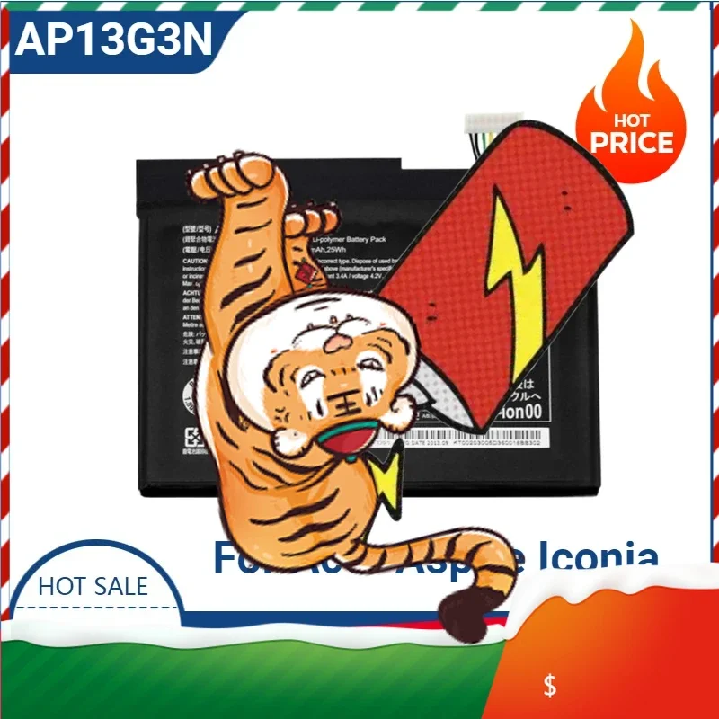 

High-quality 3.7V 25Wh 6800mAh Model AP13G3N Battery for Acer Aspire Iconia W3-810 Tablet 8 Series Tablet