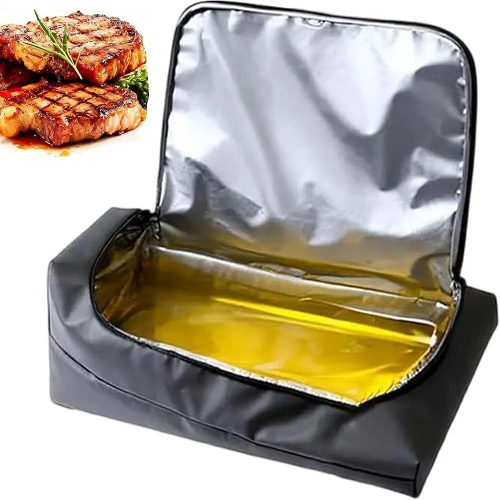 

Creative Gift 270° Opening BBQ Blanket Leak-Proof Insulated Insulated Bag Double Thick Meat Resting Bag Camping