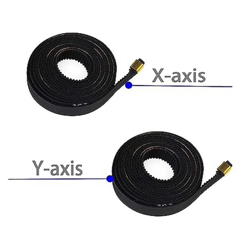 Suitable for Ender 5 X-Axis and Y-Axis Timing Belt Kit 3D Printer X Y-Axis 2GT6mm Wide Rubber Timing Belt Kit