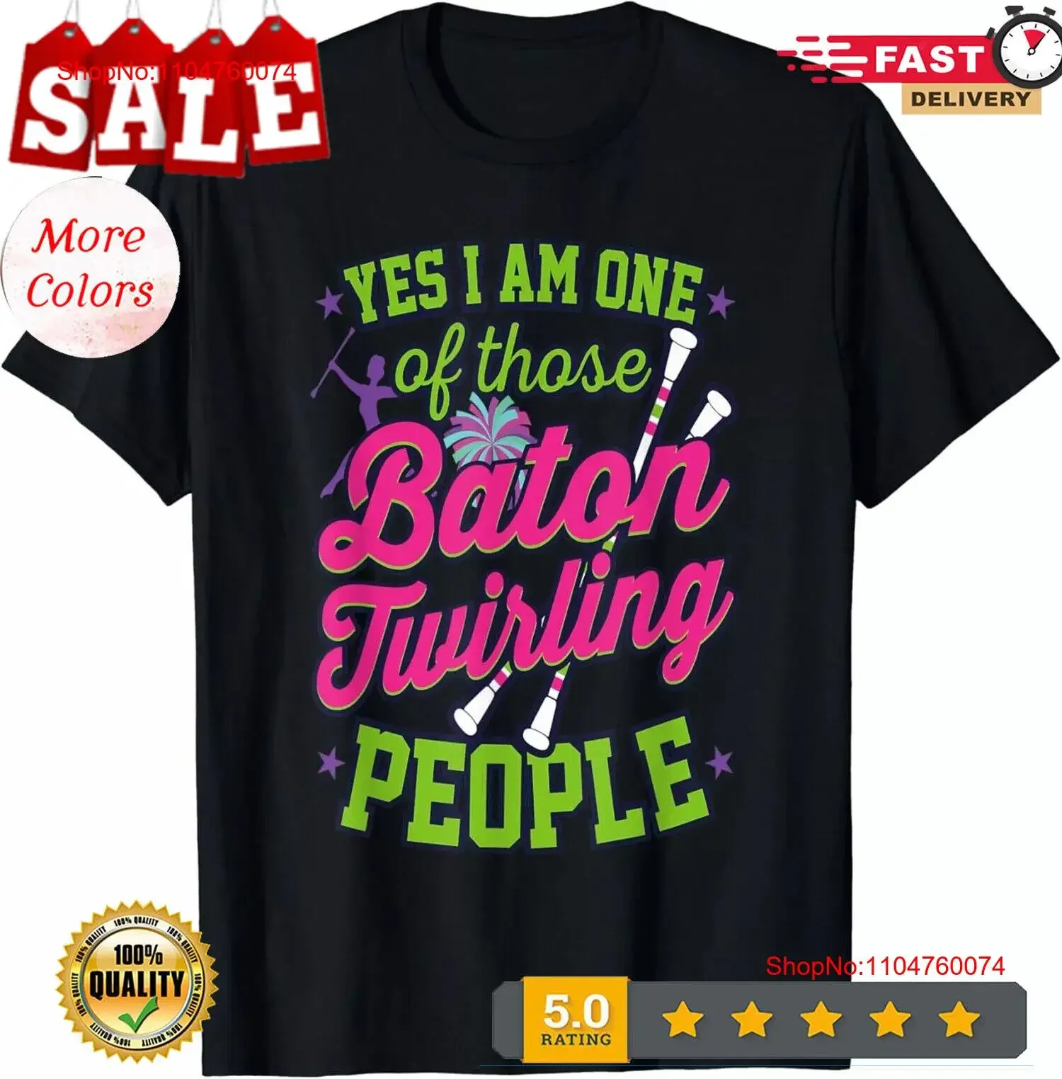 Divertido Baton Twirling Twirler Band Majorette camiseta vintage lavado versátil cómodo transpirable Casual