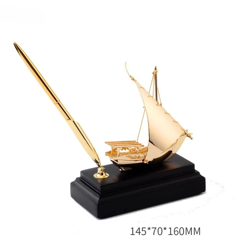 Smooth sailing Metal sailboat jewelry Custom alloy boat model making Crafts Business gifts Souvenirs