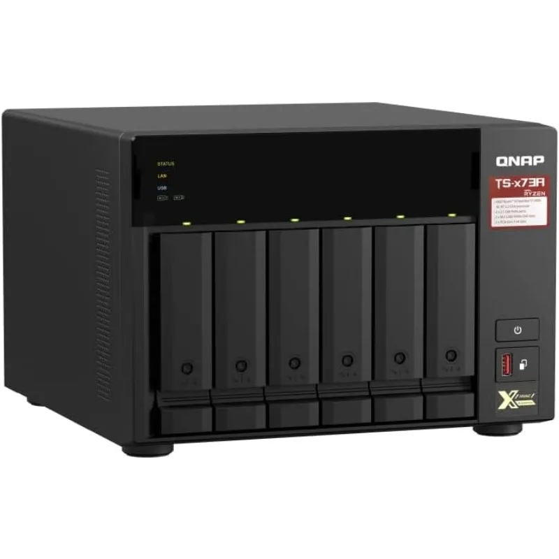 TS-673A-8G 6-bay krachtige NAS met 2 x 2,5 GbE-poorten en twee PCIe Gen3-slots