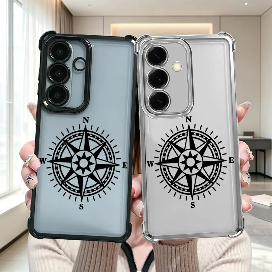 Mandala Star Compass Case for Samsung Galaxy A35 A36 A57 A24 A52 A17 A25 A33 A16 A15 A21s A37 A26 A27 A13 Phone Cover