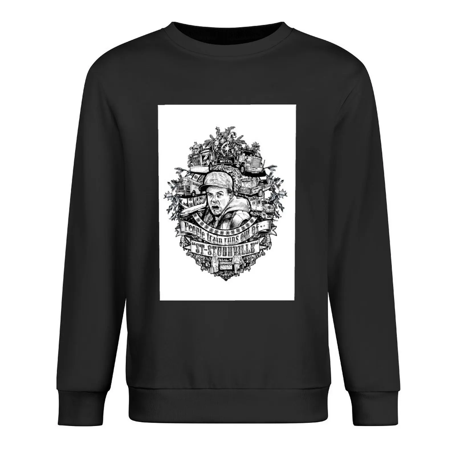 

People train runs out of Stubbville Pullover tracksuit men men's winter sweater mens clothes sweatshirts
