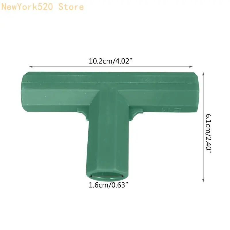 PVC Shelf Garden Support Structure Greenhouse Shed Structure Frame 16mm PVC Shelf Garden Support Elbow Fitting N84C