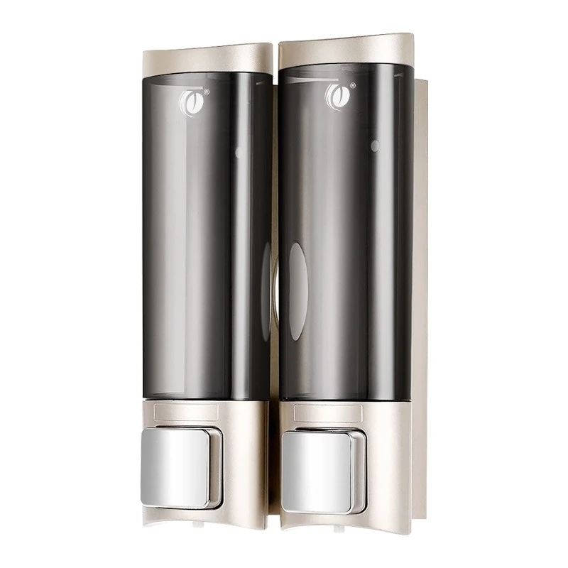Wall-mounted hand soap dispenser for bathroom, drill-free soap dispenser, press-type shampoo and body wash bottle