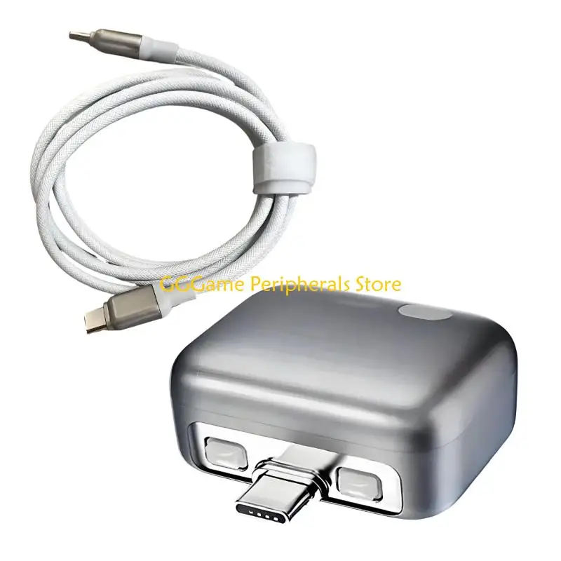 U55B Portable USB C Charging Separator Full Separation Adapter 240W Type C Data Cord 1.5m for Daily Electronics
