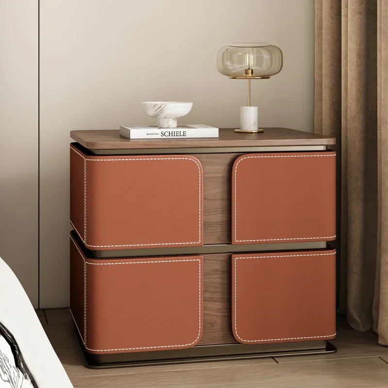 Premium Trendy Creative Bedside Table Space Saving Nordic Simple Nightstands Modern Luxury Mesita De Noche Bedroom Furniture