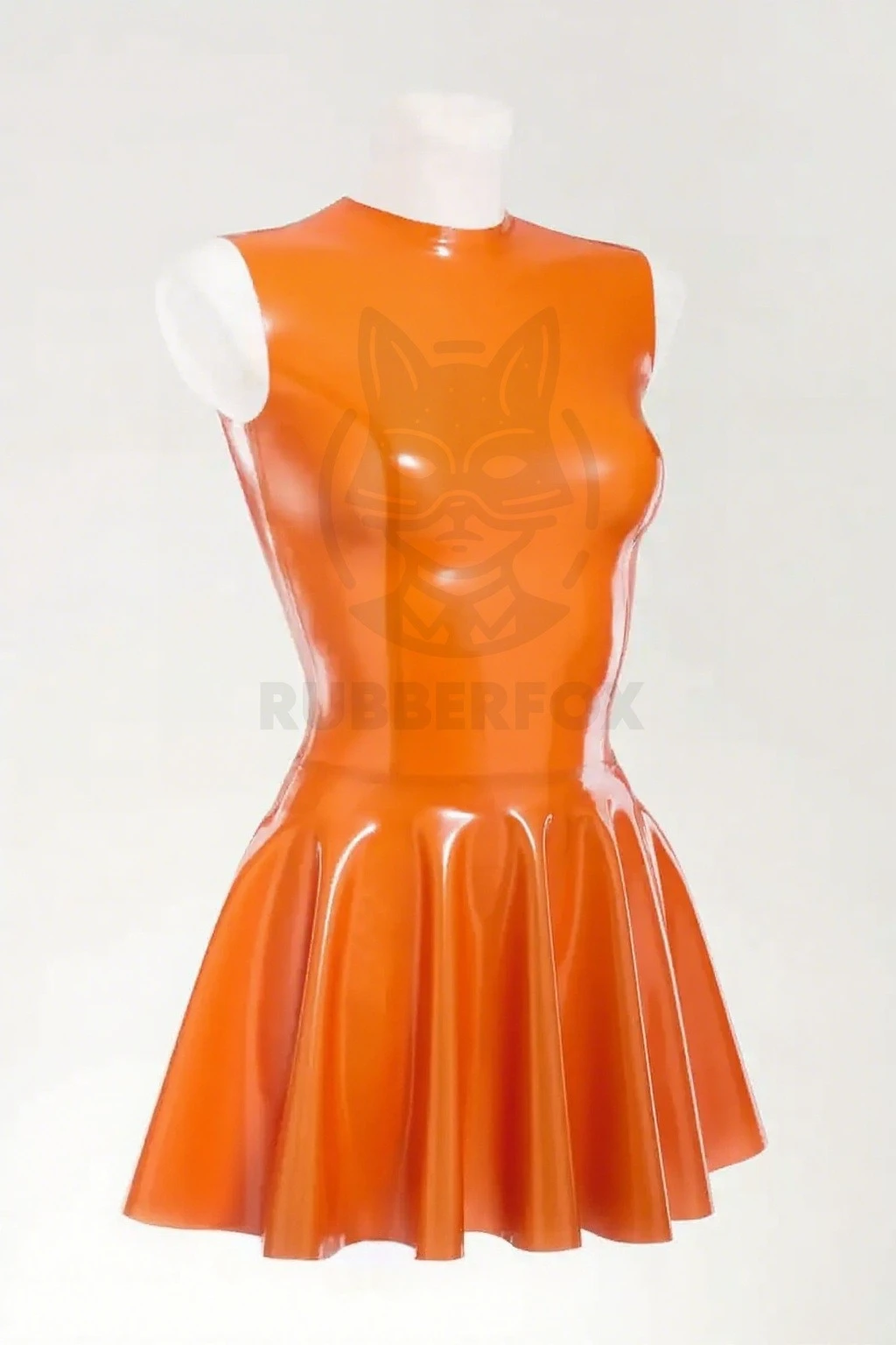

Индивидуальный латексный модный топ eurocat, женское оранжевое платье, топ с рукавами, 100% резина, сексуальная клубная одежда ручной работы