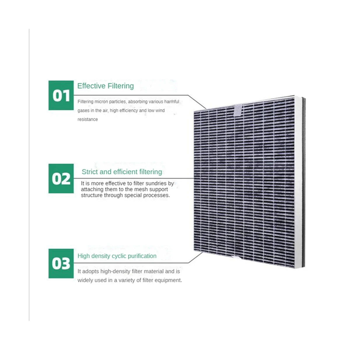 Сменный углеродный тканевый Композитный фильтр FY3107 подходит для AC4076 AC4016 AC4072 AC4074