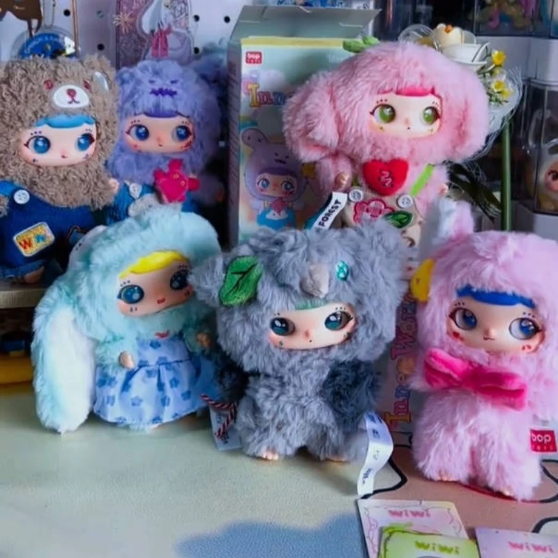 Wiwi الغابات العالم الداخلي أفخم سلسلة صندوق أعمى Wiwi الغابات صندوق غامض لطيف دمية من الفينيل الشكل العصرية اللعب قلادة هدايا عيد الميلاد