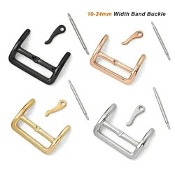 316L Stainless Steel Watch Buckle Metal Silver Black Gold Replace Watch Band Strap Clasp Watch Accessories 16mm 18mm 20mm 22mm