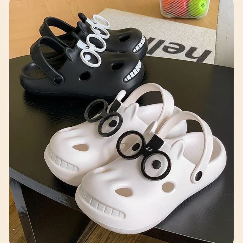 Lustige Cartoon-Clogs für Paare, Damen-Sommerschuhe mit neuer weicher Plateausohle, EVA-Lochschuhe, Damen-Outdoor-Slipper, rutschfeste Sandalen, Größe 45 – Detail 3