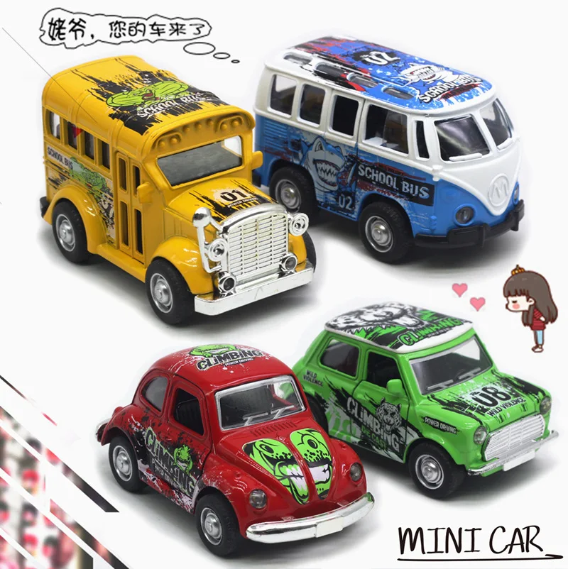 1: 36 Volkswagen Beetle T1 Bus Q Edition Alloy Car Model Car Toy Children's Birthday Gift