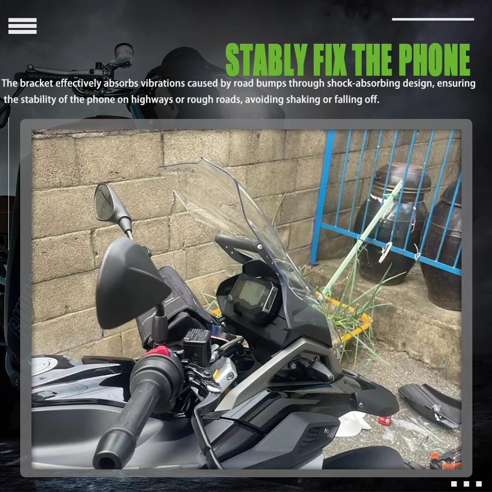Motorcycle Accessories Aluminum Alloy Phone GPS Navigation Plate Bracket Handlebar Adapt Holder For BMW G310GS G310R 2017-2023
