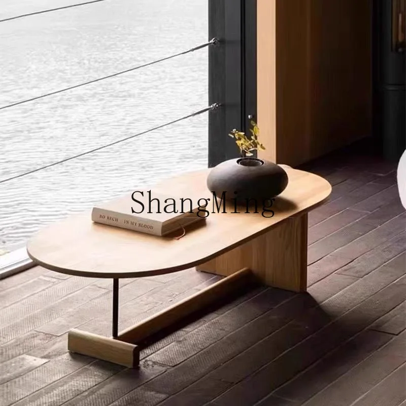 

ZYY solid wood living room coffee table simple retro modern home creative small apartment tea table