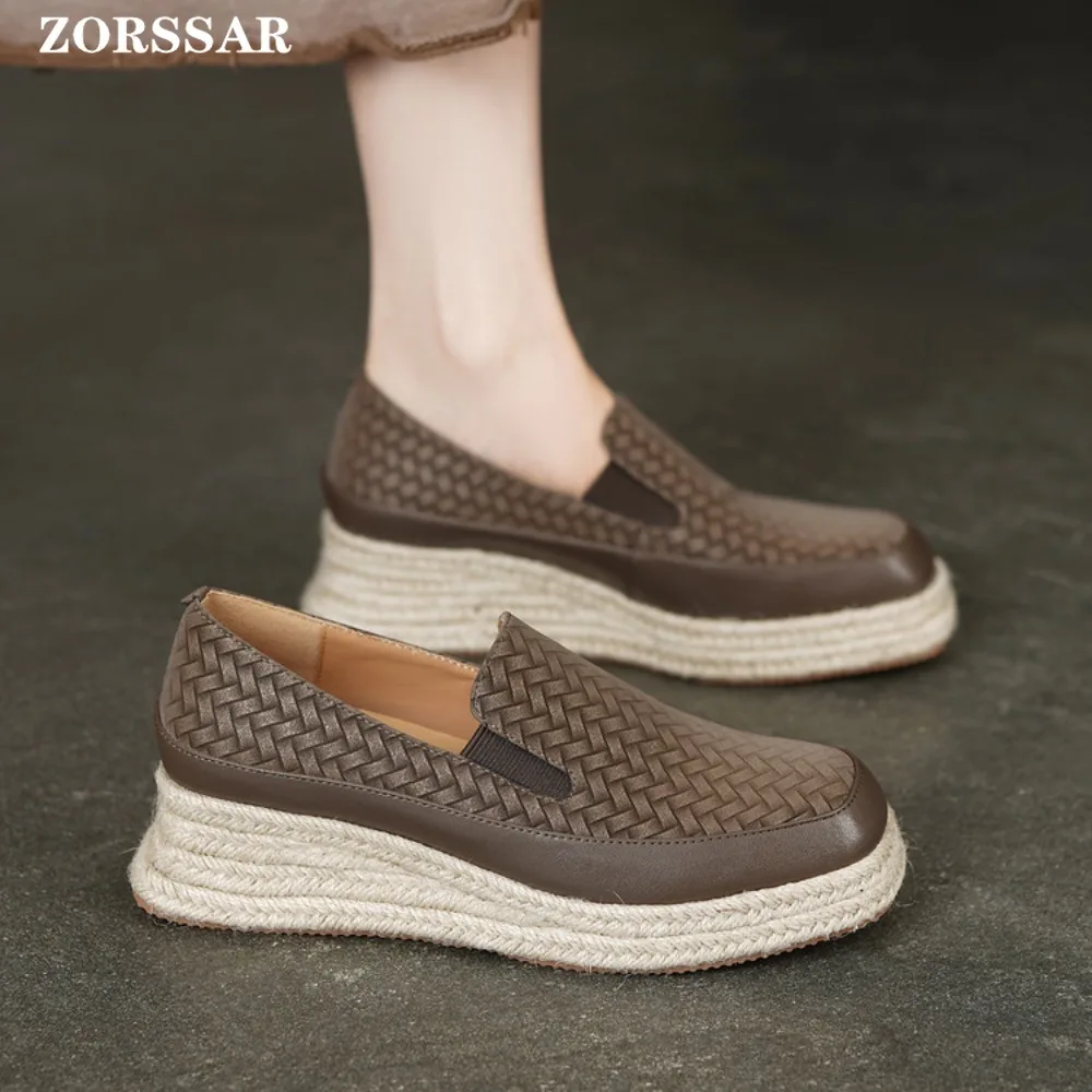 

Leather Designer New Women's Flat Shoes Casual Loafers Sneakers Mom Light Fashion Comfortable Walking Shoes for Women