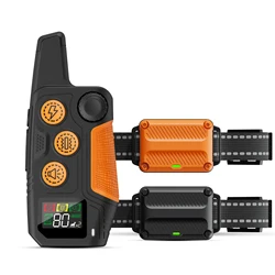 Electric Dog Training Collar Remote Control Waterproof Pet BehaviorFor 5-120lbs Puppy With Vibration Beep  Shock