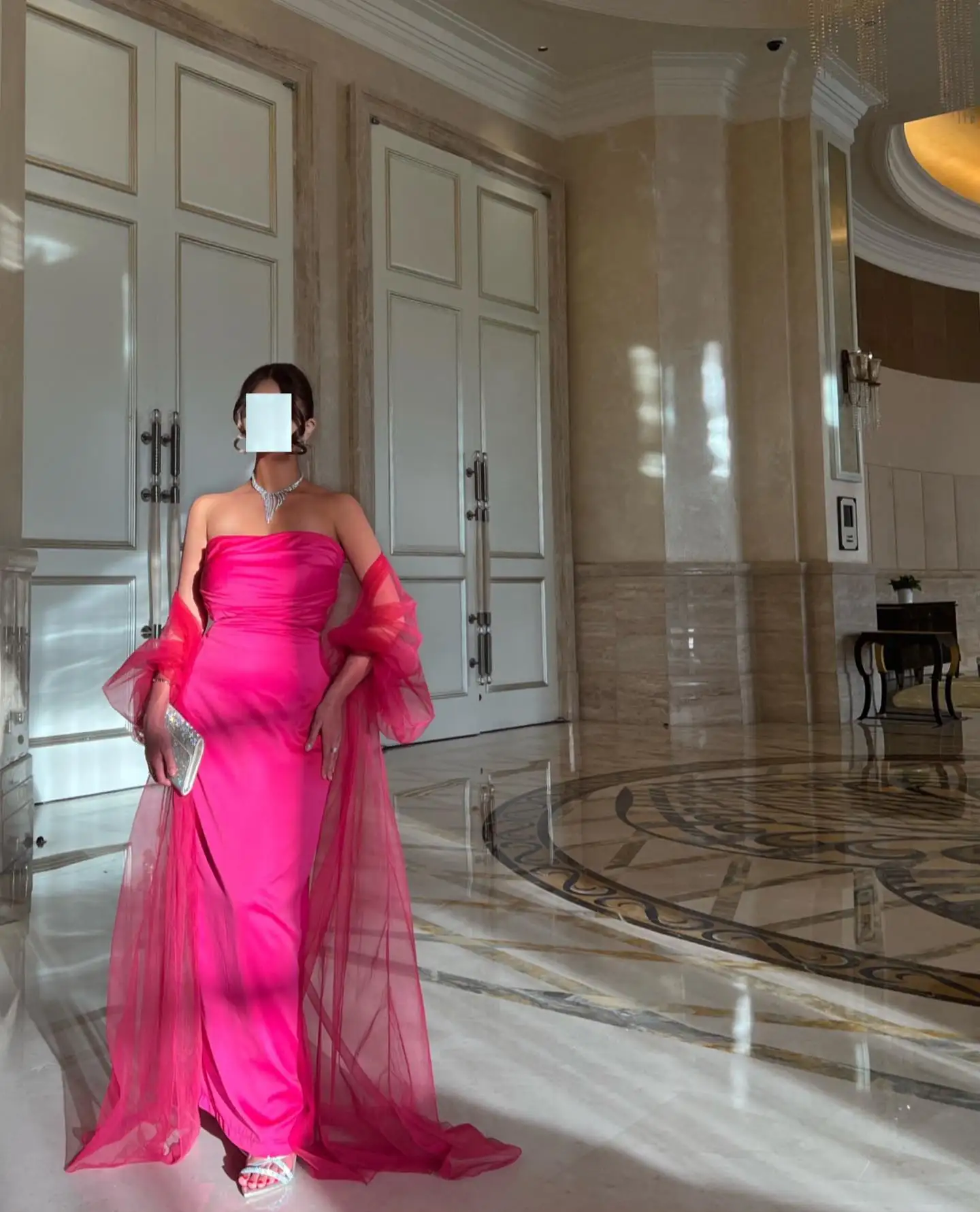 Customized Delicate Jersey Shawl Evening Dresses Temperament Sleeveless Strapless Party Dress Custom Size Homecoming D