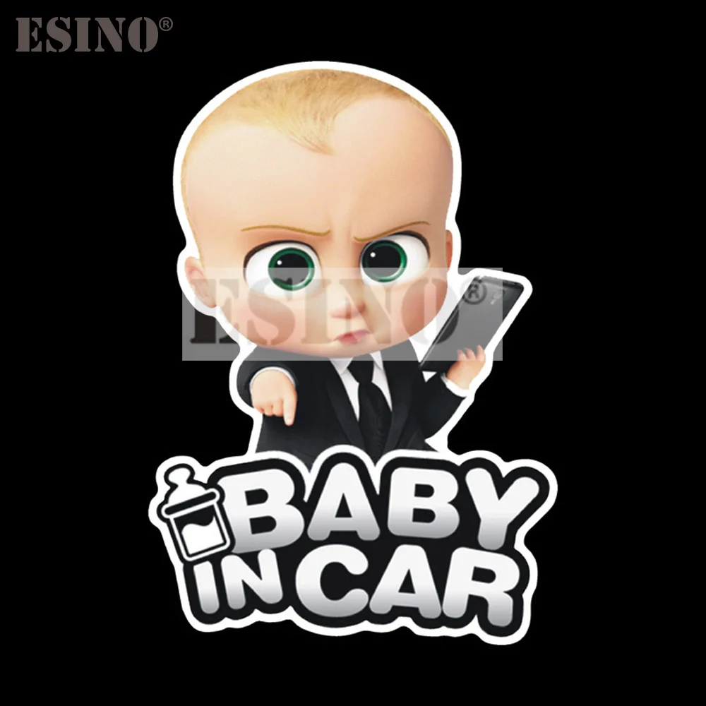 

Car Styling Funny Lovely Cartoon Cool Boy Baby in Car Decorative Whole Body Sticker Car Accessories Styling Decal Vinyl